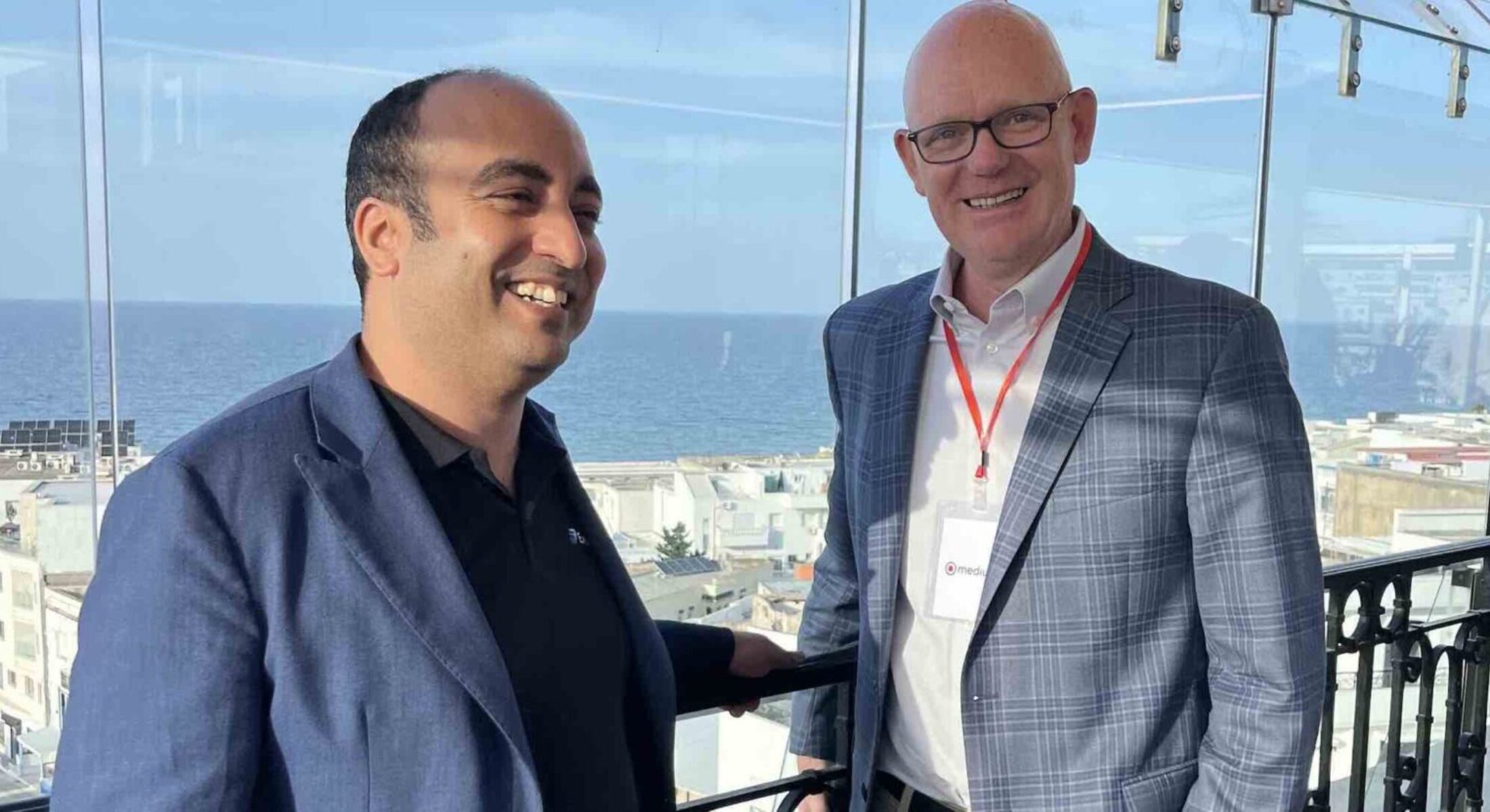Karim Jouini (CEO, Expensya) and Jim Lucier (CEO, Medius) in Tunis, June 7th, 2023